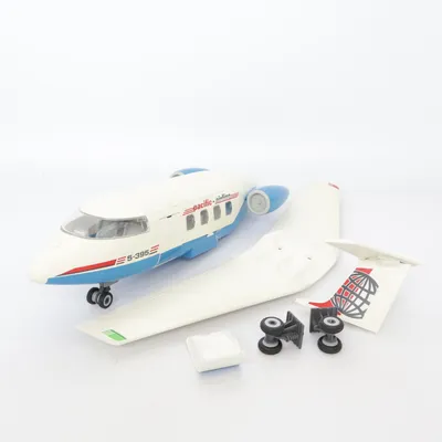 Leksaksflygplan (Vit, Blå, Röd) från Playmobil