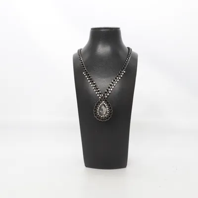 Necklace (Black, Silver) from Montini Unknown metal