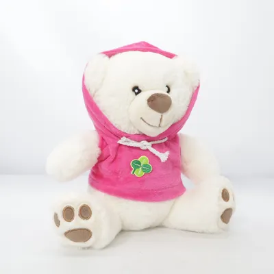 Peluche (Blanc, Rose) de Action Polyester
