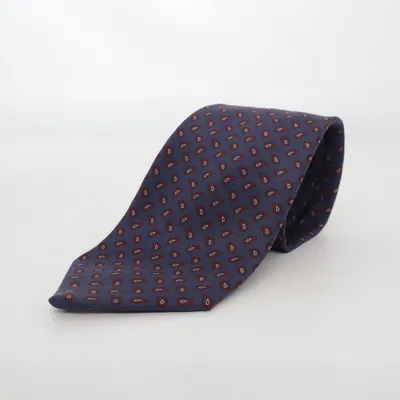 Cravate (Bleu, Rouge) de Anno Stockholm Soie