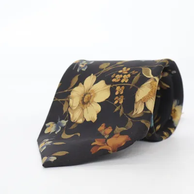 Tie (Black, Multicolored) from Hemley Silk
