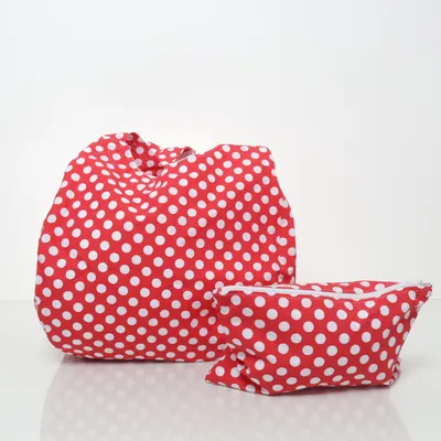 Canvas tas (Rood, Wit) van Made by Oma