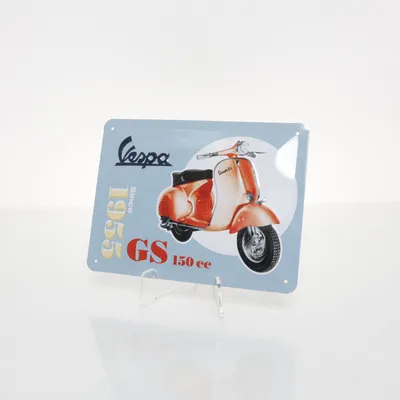 Sign (Blue, Multicolored) from Nostalgic Art