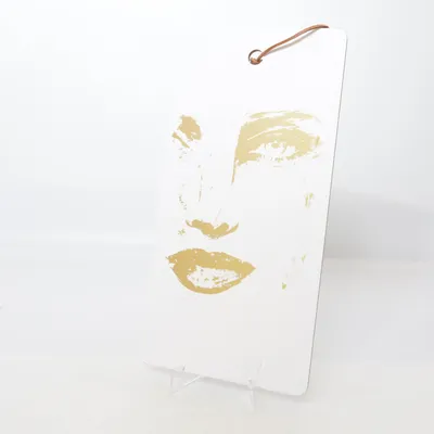 Vægplaquette (Hvid, Guld) fra Gynning Design