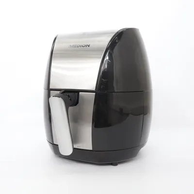 Air fryer (Svart, Silverfärgad) från Medion
