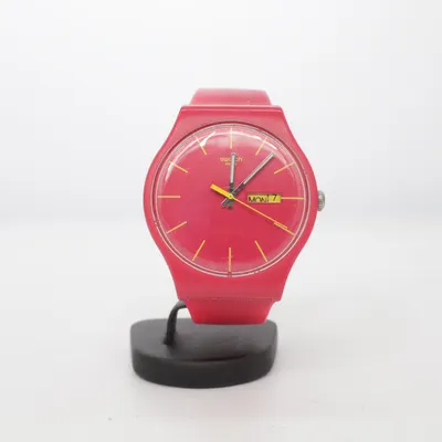 Armbåndsur (Rød) fra Swatch