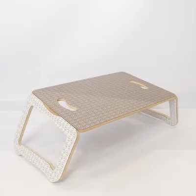 Sängbricka (Beige, Vit)