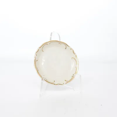 Small plate (White, Gold) from KPM