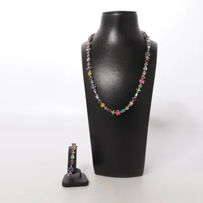 Jewelry set (Multicolored) Unknown metal