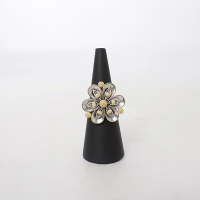 Ring (Silverfärgad, Vit) från Pilgrim Okänd metall