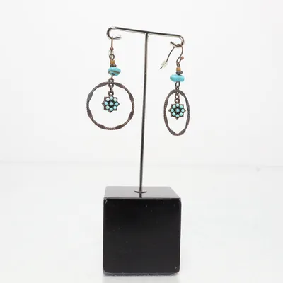 Earrings (Turquoise, Multicolored) Unknown metal