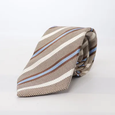 Slips (Brun, Blå, Vit) från Van Laack Bomull, Silke