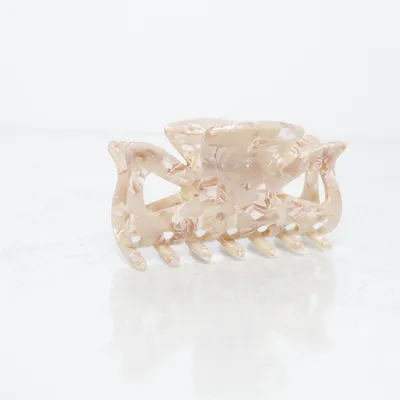 Hårklämma (Beige, Vit)