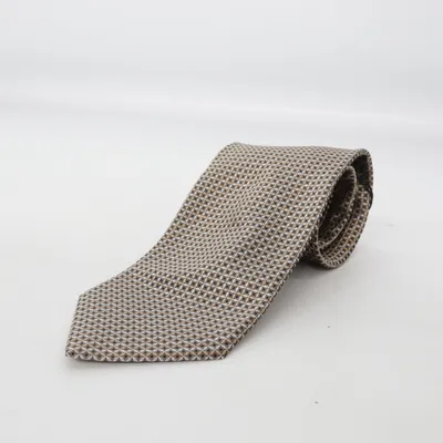 Tie (Beige, Black, White) from Carlo Palazzi Silk