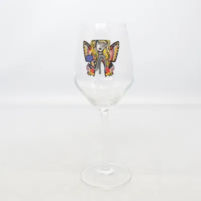 Wijnglas (Transparant) van Caroline Biss
