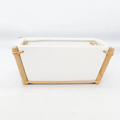 Blomsterkrukke (Hvid, Beige)