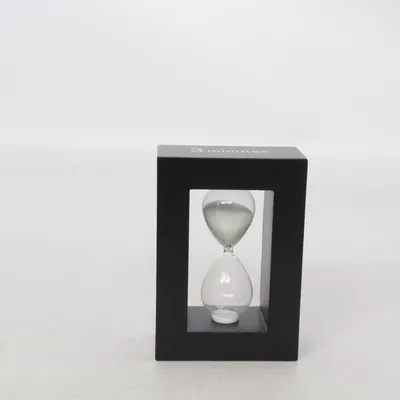 Timglas (Svart, Vit, Transparent)