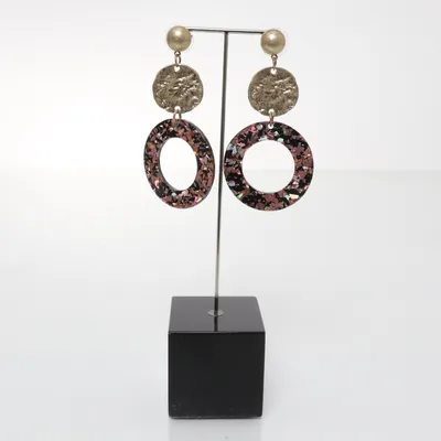 Earrings (Gold, Multicolored) from My Jewellery Unknown metal