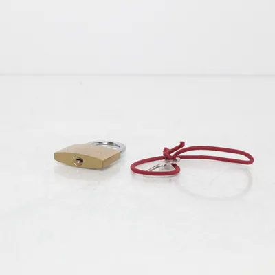 Hänglås (Guldfärgad, Silverfärgad, Röd) från Man