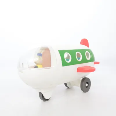 Leksaksflygplan (Vit, Grön, Röd) från Hasbro