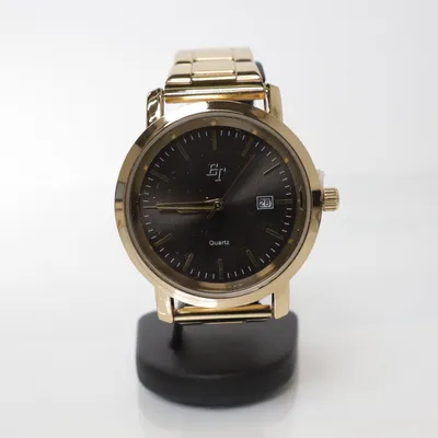 Armbandsur (Svart, Guldfärgad) från ET