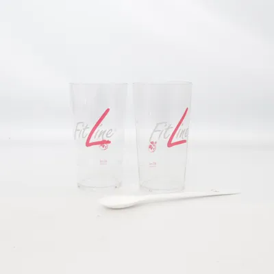 Verre à boire (Transparent, Rouge, Blanc) de Fitline