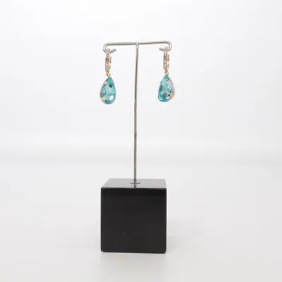 Oorbellen (Blauw, Goud) Onbekend materiaal