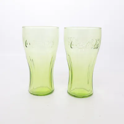 Dricksglas (Grön) från Coca Cola