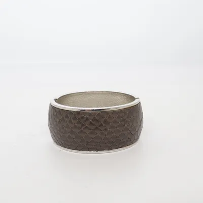 Armband (Bruin, Zilver) Onbekend materiaal