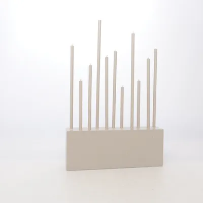 Bougeoir électrique de l'Avent (Gris)