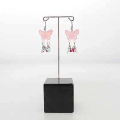 Earrings (Pink, Multicolored) Unknown metal