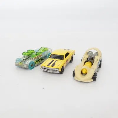 Legetøjsbil (Gul, Grøn, Beige) fra Hot Wheels