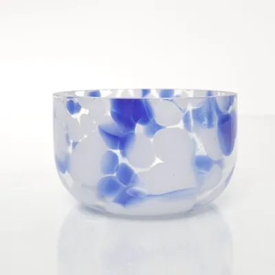 Serving bowl (Transparent, Blue)