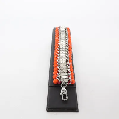 Armband (Orange, Silverfärgad) från Dyrberg/Kern Okänd metall