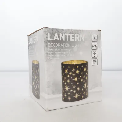 Laterne (Schwarz, Gold) von Rusta