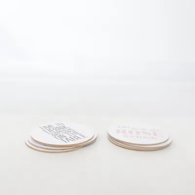 Coasters (White, Pink) from Mellow Design