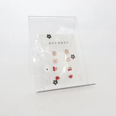 Earrings (Pink, Red, Multicolored) from Decorus Unknown metal