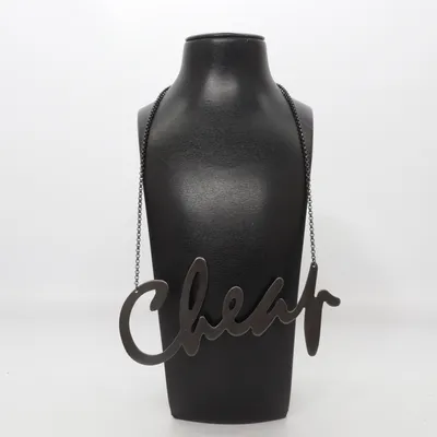 Collier (Noir) de Cheap Monday Métal inconnu