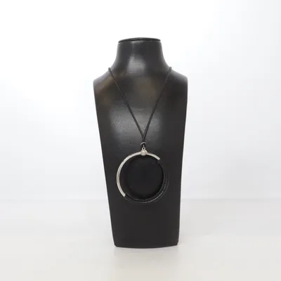 Necklace (Black, Silver) Unknown metal
