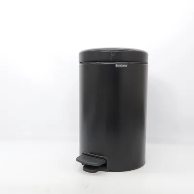 Prullenbak (113741 Treteimer mit Inneneimer aus Kunststoff, stahl, matt schwarz, 12 Liter) van Brabantia