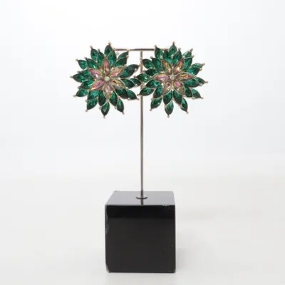 Örhängen (Grön, Flerfärgad) Okänd metall