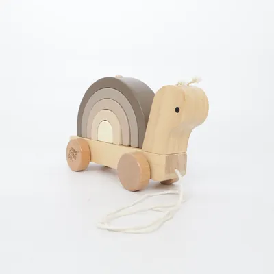 Pull toy (Brown, Beige, Multicolored) from JaBaDaBaDo