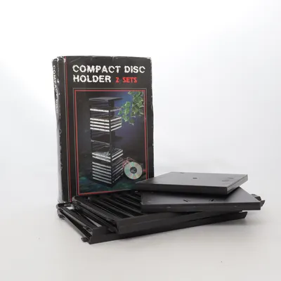 Étagère pour disques (Noir)