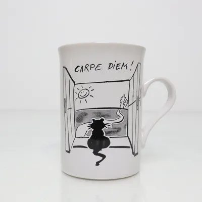 Mugg (Vit, Svart) från Carpe Diem