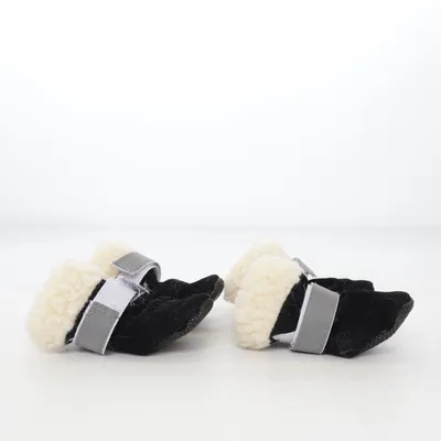 Chaussures pour chien (Noir, Beige)