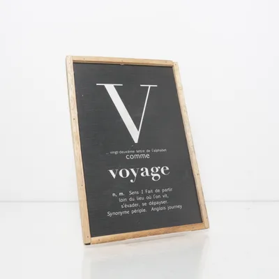 Väggplakett (Svart) från voyage