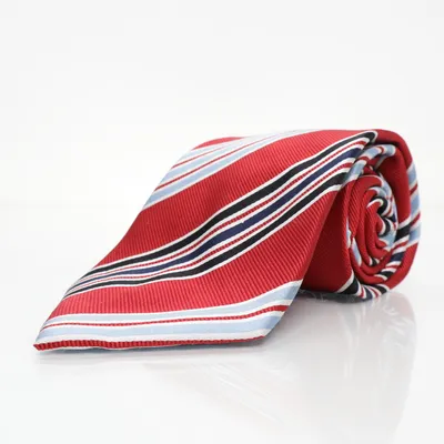 Tie (Red, Multicolored) from Classical Clothes Company Silk