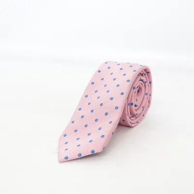 Krawatte (Pink, Blau) von Atlas Design Seide