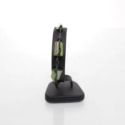 Armband (Grön, Svart) Snäckor