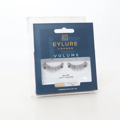 False lashes (No. 100 LIGHT VOLUME) from Eylure